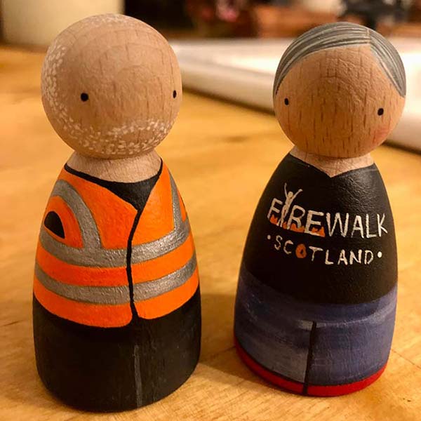 Wooden Firewalk Figures